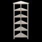 Gray Five Tier Solid Wood Corner Bookcase By Homeroots | Bookcases | Modishstore - 2
