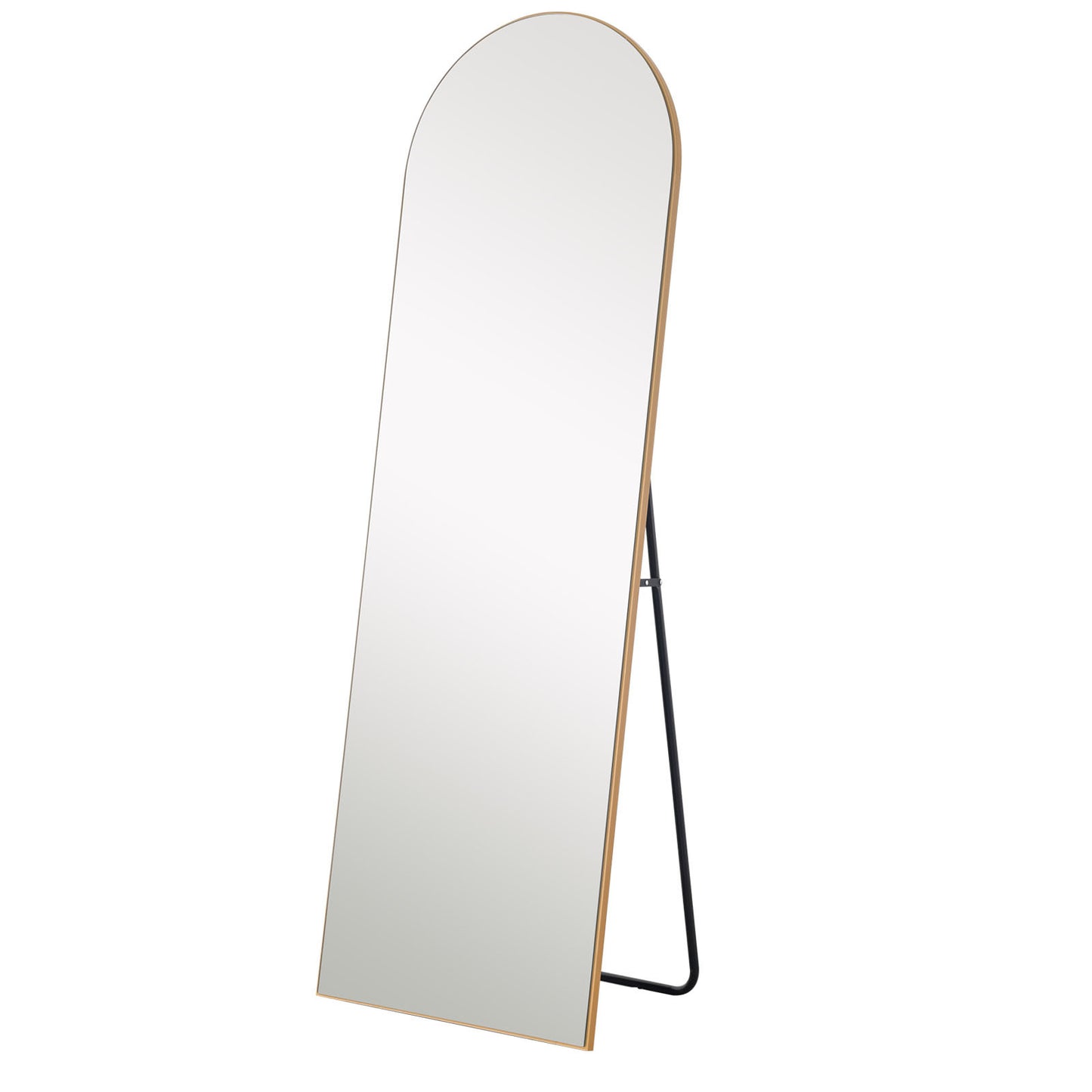 Arched Gold Standing Mirror By Homeroots | Mirrors | Modishstore - 2