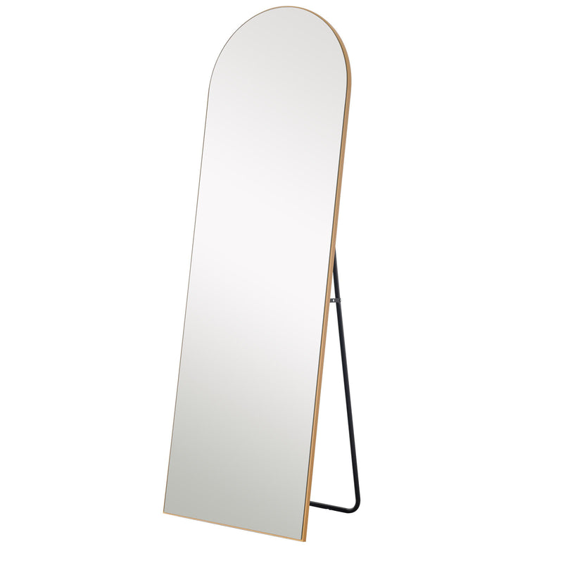 Arched Gold Standing Mirror By Homeroots | Mirrors | Modishstore - 2