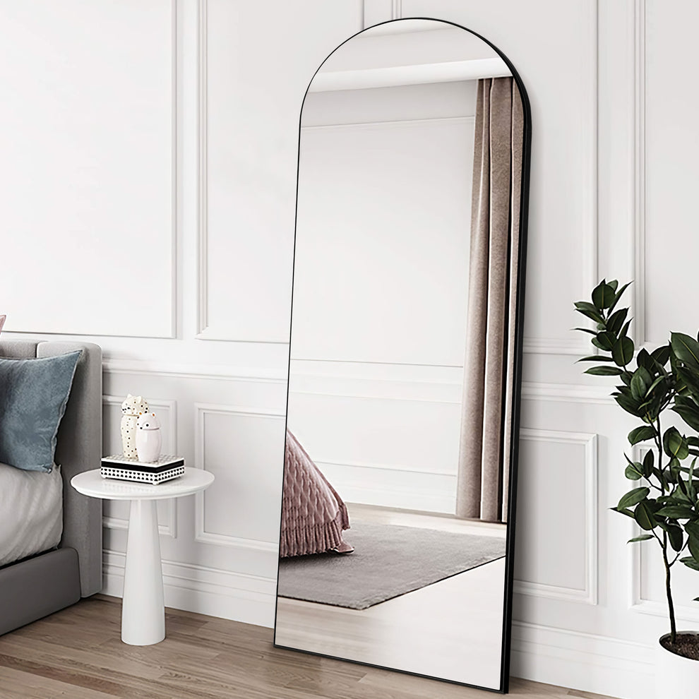 Arched Gold Standing Mirror By Homeroots | Mirrors | Modishstore - 8