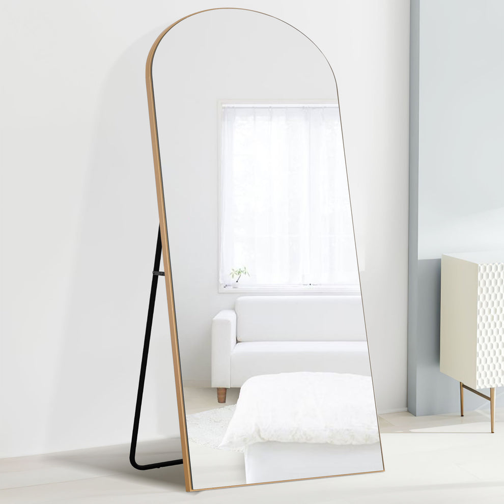 Black Arched Mirror with Stand By Homeroots | Mirrors | Modishstore - 6