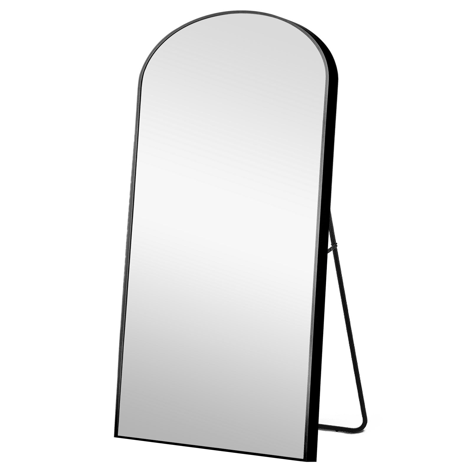 Black Arched Standing Mirror By Homeroots | Mirrors | Modishstore