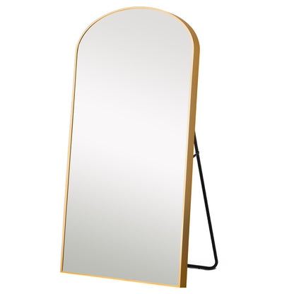 Black Arched Standing Mirror By Homeroots | Mirrors | Modishstore - 5