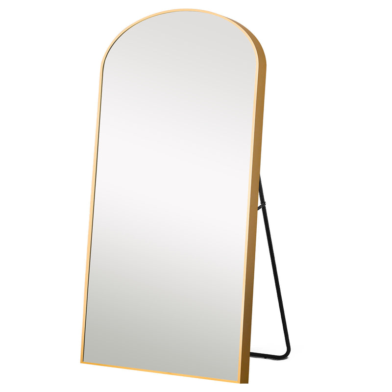 Black Arched Standing Mirror By Homeroots | Mirrors | Modishstore - 5
