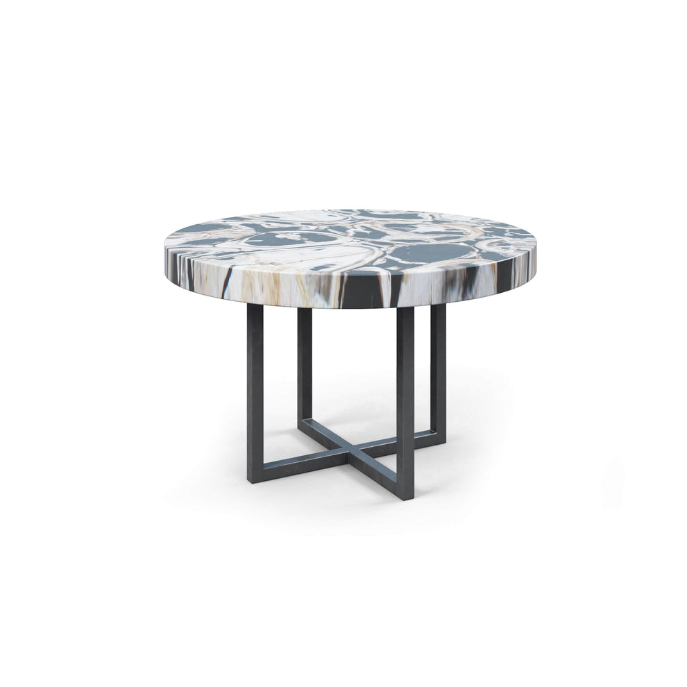 Petrified wood coffee table-5