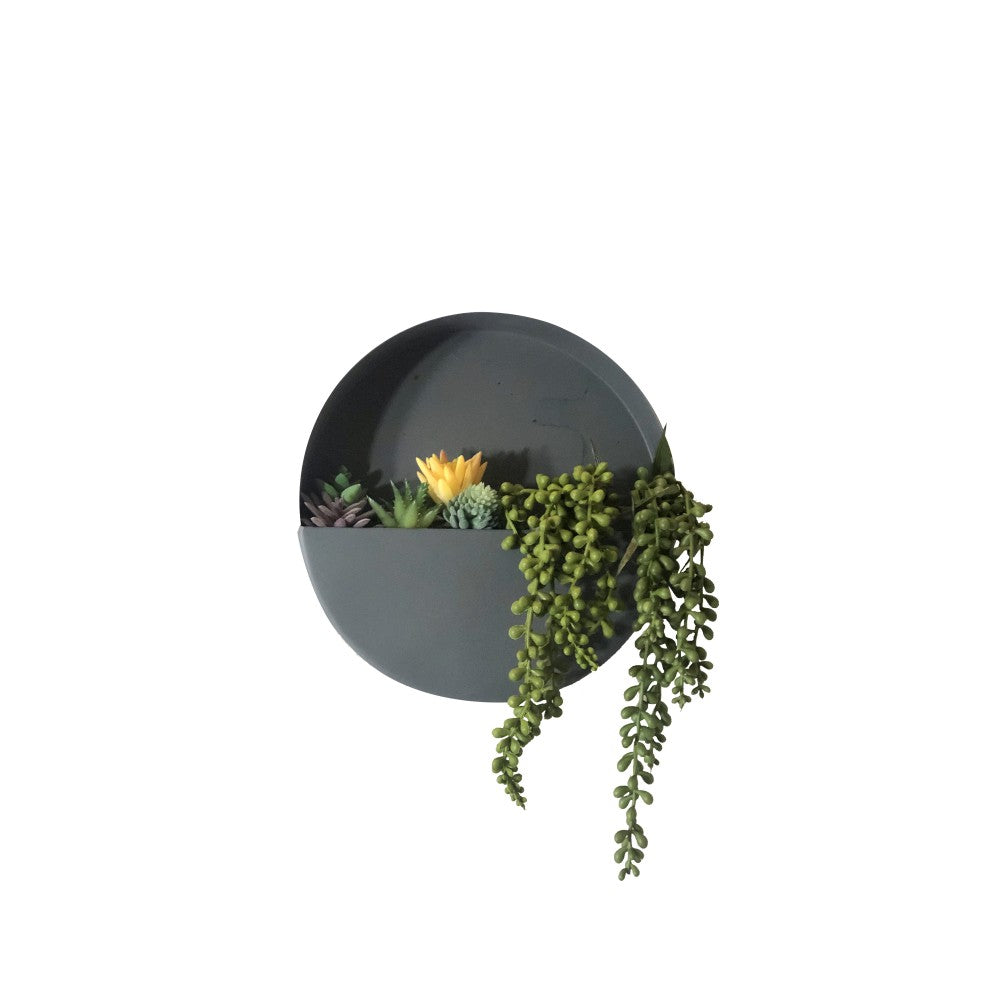 Wall Planters- Zinc Indoor/Outdoor Planters-Circle & Semi Circle by Artisan Living | ModishStore | Planters, Troughs & Cachepots-18