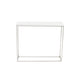 Modern White Gloss and Chrome Console Table By Homeroots | Console Tables | Modishstore