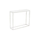 Modern White Gloss and Chrome Console Table By Homeroots | Console Tables | Modishstore - 2