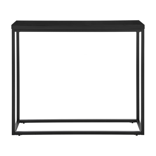 Modern Black Gloss on Black Console Table By Homeroots