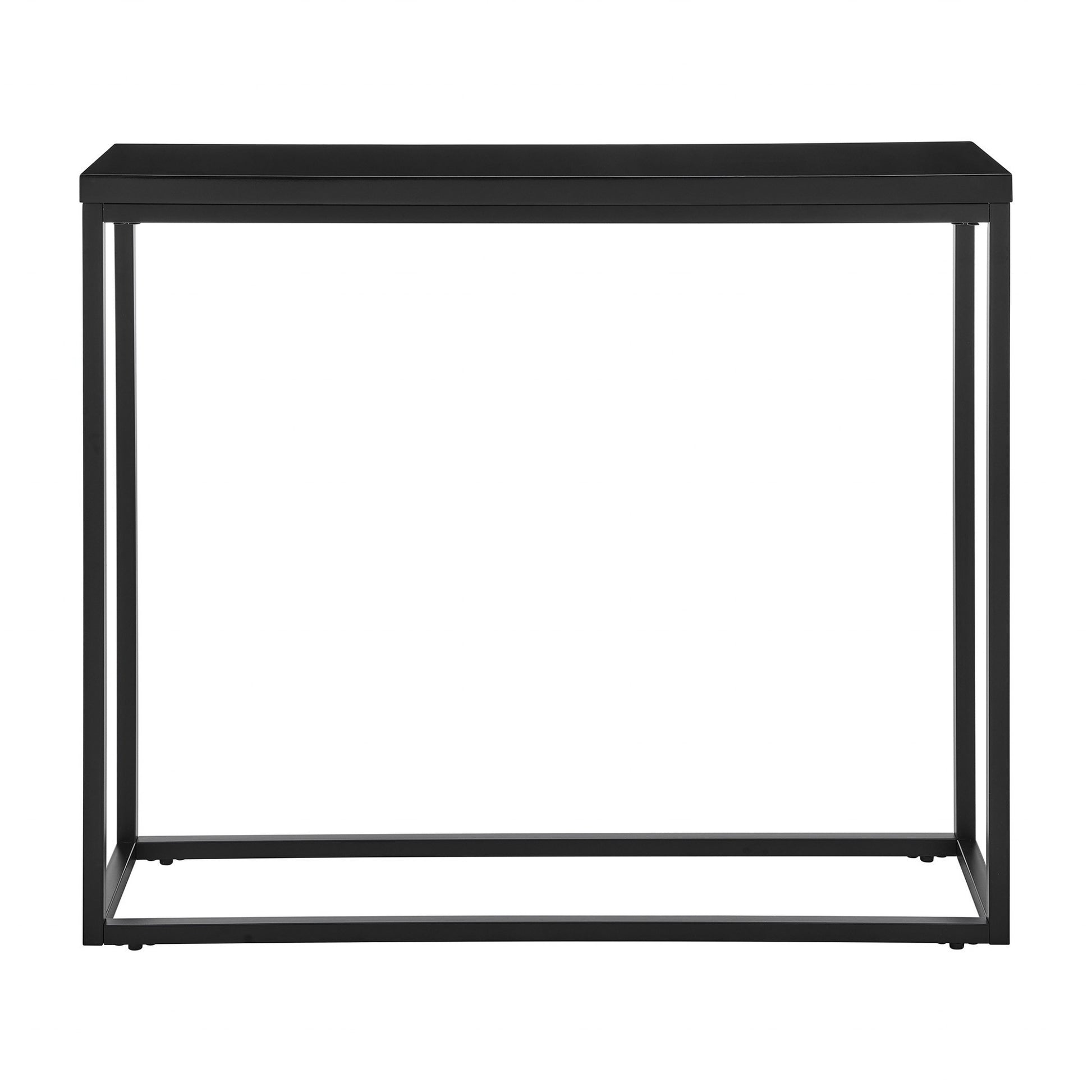 Modern Black Gloss on Black Console Table By Homeroots | Console Tables | Modishstore