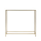 Minimalist Clear Glass and Gold Console Table By Homeroots | Console Tables | Modishstore