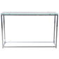 Geo XL Rectangle Clear Glass and Chrome Console Table By Homeroots | Console Tables | Modishstore