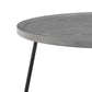 Modern Gray and Black Round Coffee Table By Homeroots | Coffee Tables | Modishstore - 5