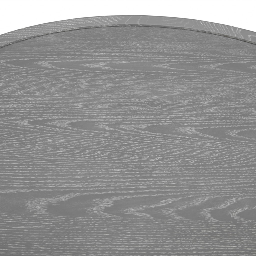 Modern Gray and Black Round Coffee Table By Homeroots | Coffee Tables | Modishstore - 6