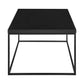 Black on Black High Gloss Square Coffee Table By Homeroots | Coffee Tables | Modishstore - 3
