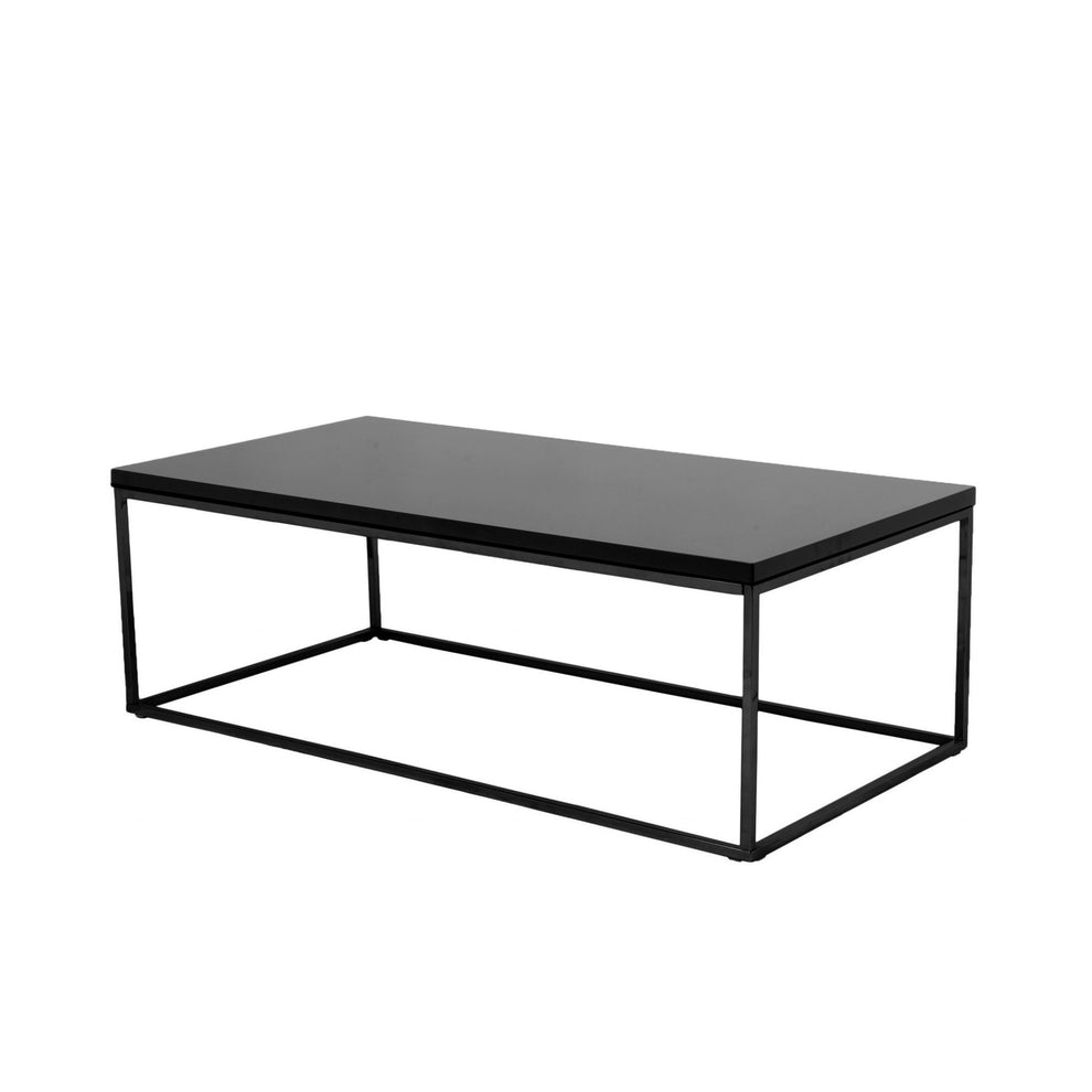 Black on Black High Gloss Coffee Table By Homeroots | Coffee Tables | Modishstore - 5
