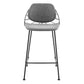 Set of Two Leaf Gray Counter Stools By Homeroots
