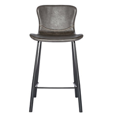 Set of Two Charcoal Counter Stools By Homeroots