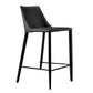 Rich Black Faux Leather Counter Stool By Homeroots | Counter Stools | Modishstore - 2