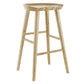 30" Light Natural Brown Solid Wood Bar Stool By Homeroots | Bar Stools | Modishstore - 3