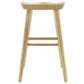 30" Light Natural Brown Solid Wood Bar Stool By Homeroots | Bar Stools | Modishstore - 6