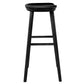 30" Black Solid Wood Bar Stool By Homeroots | Bar Stools | Modishstore - 3
