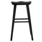 30" Black Solid Wood Bar Stool By Homeroots | Bar Stools | Modishstore - 5