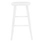 30" White Solid Wood Bar Stool By Homeroots | Bar Stools | Modishstore - 2