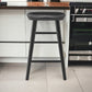 26" Black Solid Wood Counter Stool By Homeroots | Bar Stools | Modishstore