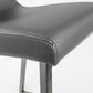 Set Of Two 36" Gray And Silver Steel Low Back Counter Height Bar Chairs With Footrest By Homeroots | Bar Stools | Modishstore - 8