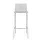 Set of Two Contemporary Acrylic and Nickel Bar Stools By Homeroots | Bar Stools | Modishstore