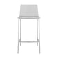 Set of Two Contemporary Acrylic and Nickel Counter Stools By Homeroots | Counter Stools | Modishstore