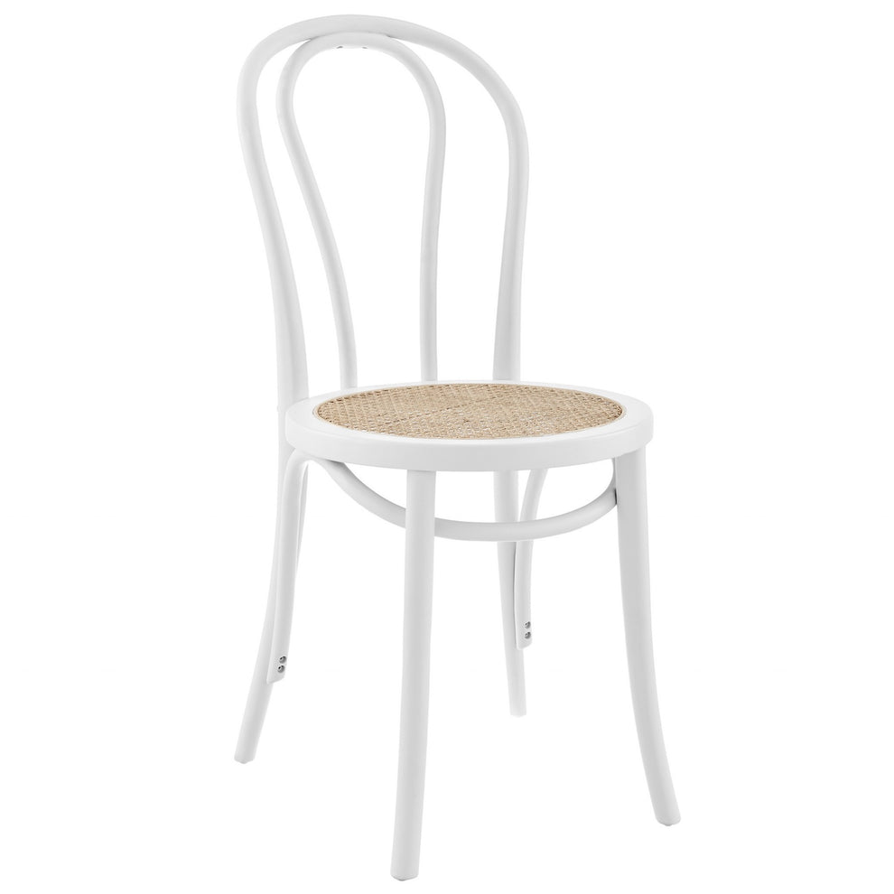 Set Of Two Vintage Style Black Cane Dining Chairs By Homeroots | Dining Chairs | Modishstore - 8