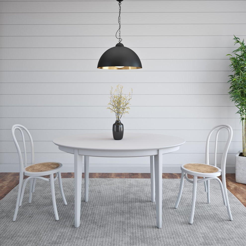 Set Of Two Vintage Style Black Cane Dining Chairs By Homeroots | Dining Chairs | Modishstore - 12