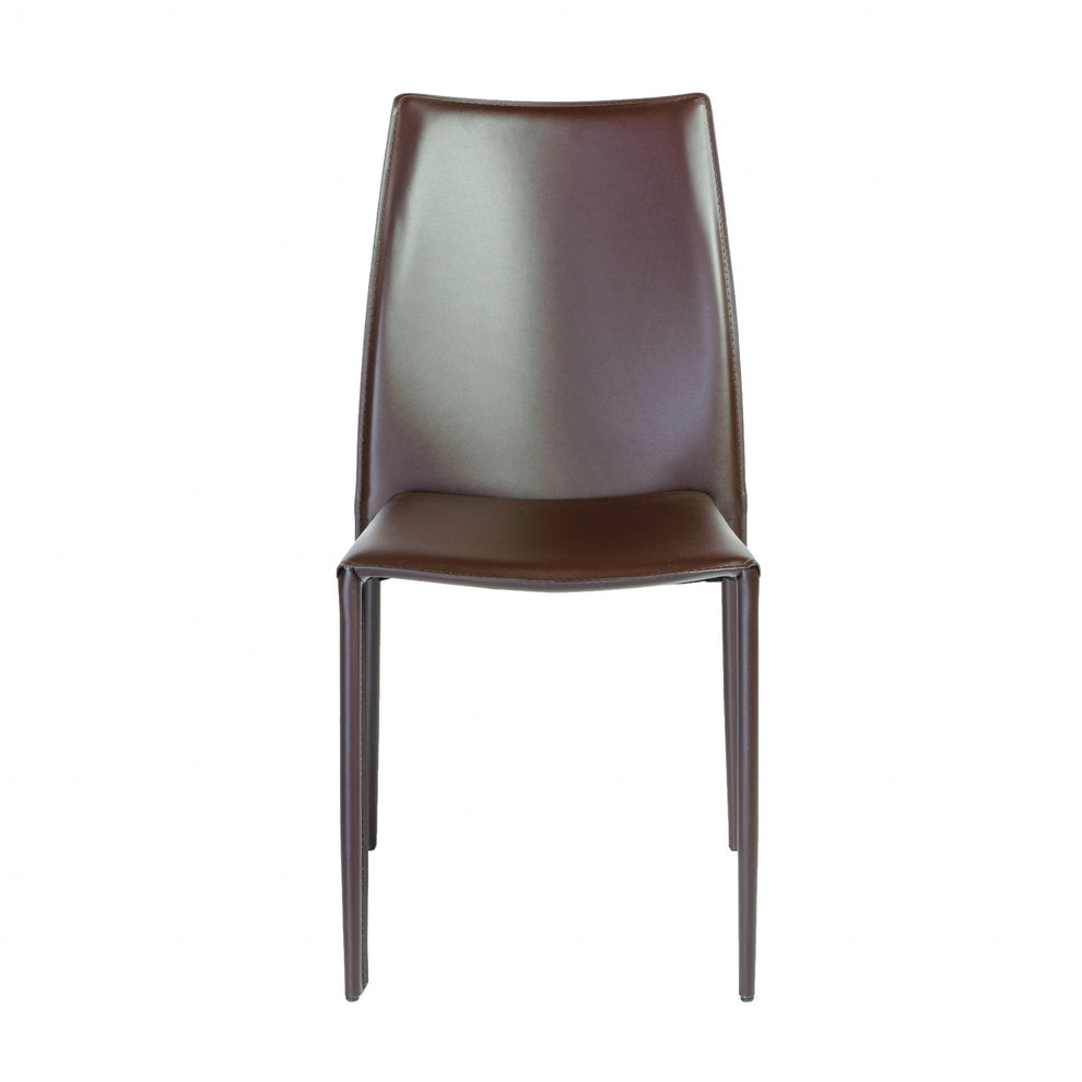 Set Of Two Premium All Black Stacking Dining Chairs By Homeroots | Dining Chairs | Modishstore - 9