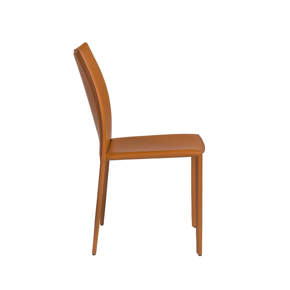 Set Of Two Premium All Black Stacking Dining Chairs By Homeroots | Dining Chairs | Modishstore - 17