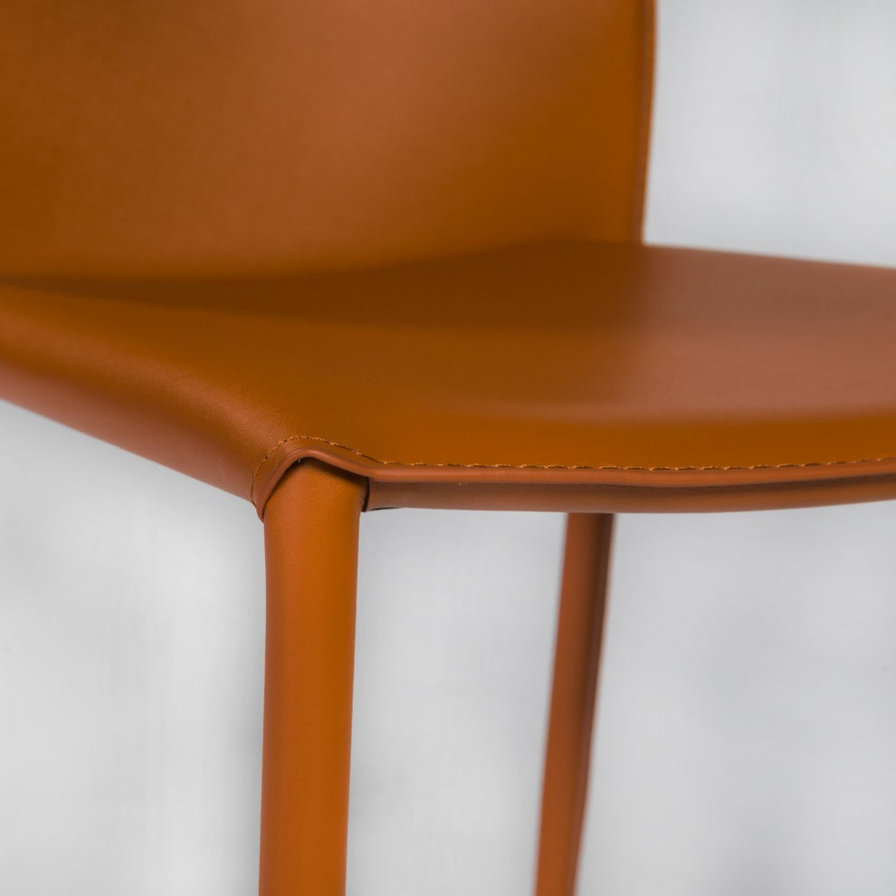 Set Of Two Premium All Black Stacking Dining Chairs By Homeroots | Dining Chairs | Modishstore - 20