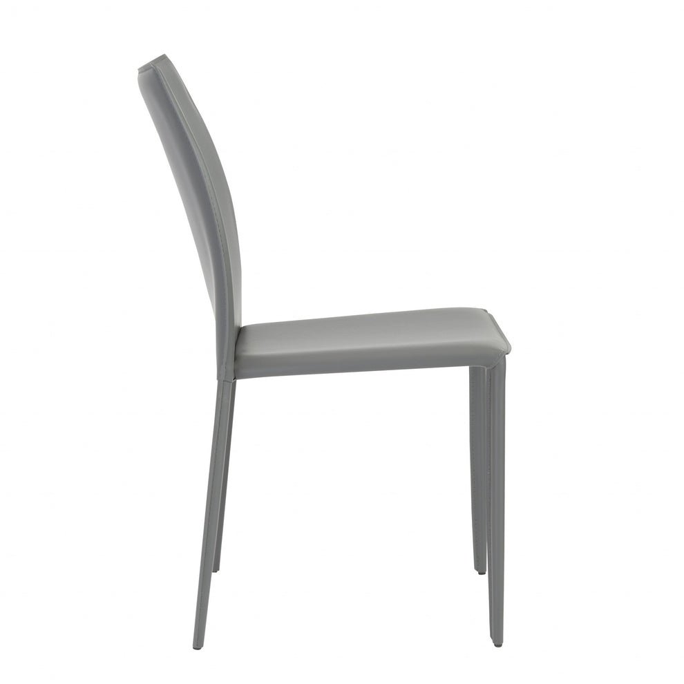 Set Of Two Premium All Black Stacking Dining Chairs By Homeroots | Dining Chairs | Modishstore - 25