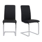 Set Of Two Mod Black And Silver Dining Chairs By Homeroots | Dining Chairs | Modishstore - 5