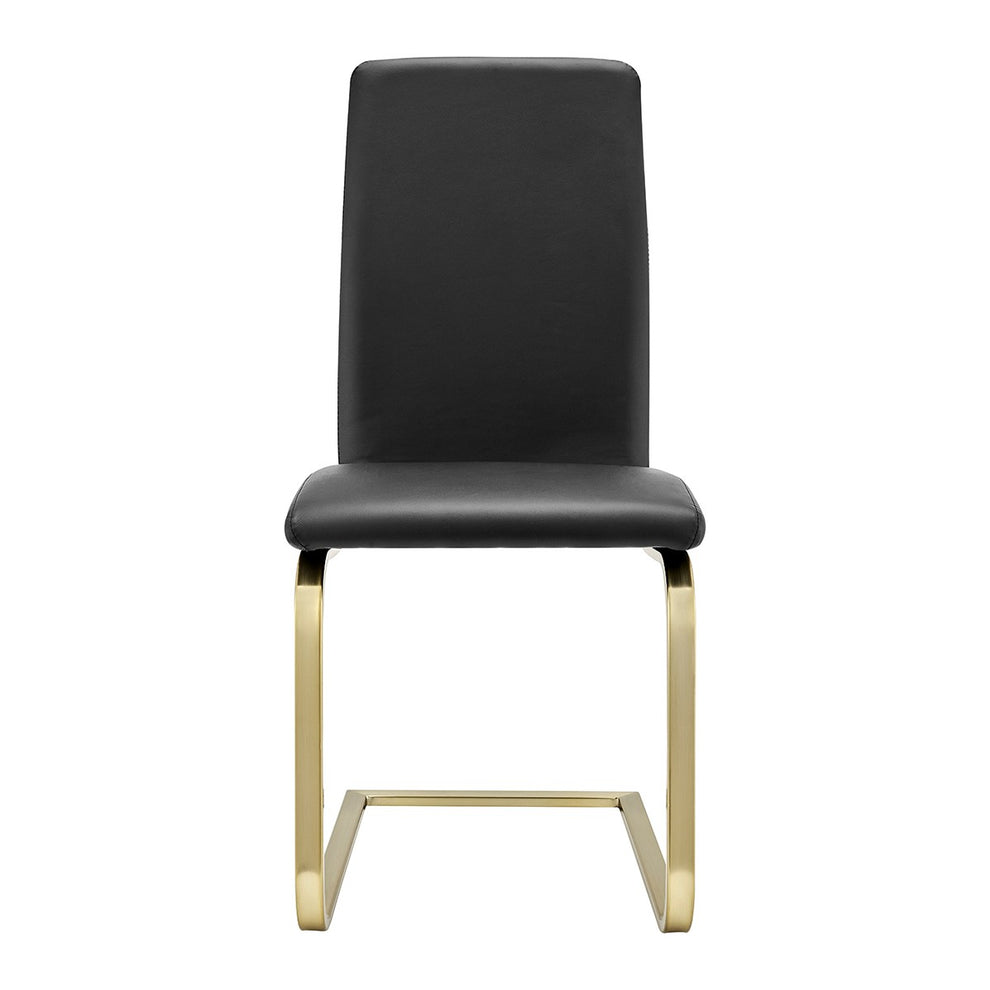 Set Of Two Mod Black And Silver Dining Chairs By Homeroots | Dining Chairs | Modishstore - 6