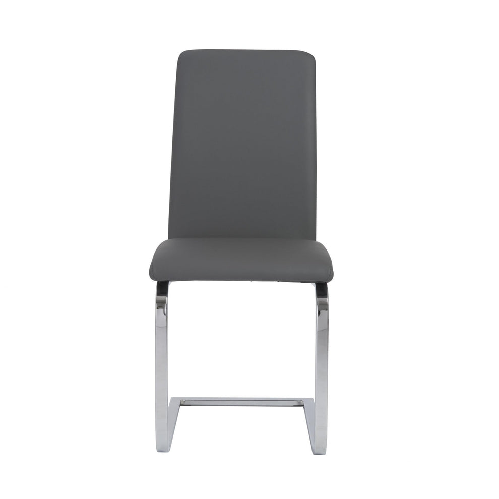Set Of Two Mod Black And Silver Dining Chairs By Homeroots | Dining Chairs | Modishstore - 13