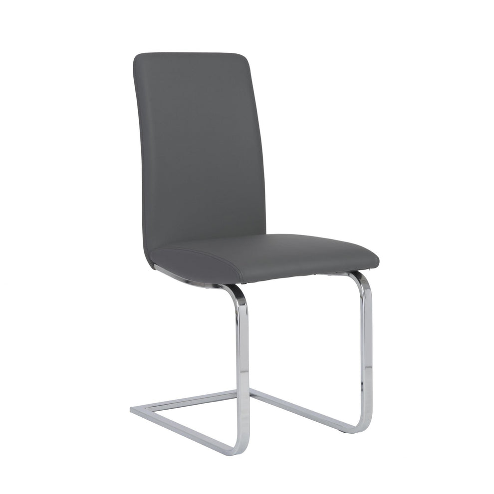 Set Of Two Mod Black And Silver Dining Chairs By Homeroots | Dining Chairs | Modishstore - 14