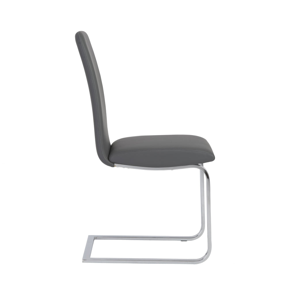 Set Of Two Mod Black And Silver Dining Chairs By Homeroots | Dining Chairs | Modishstore - 15