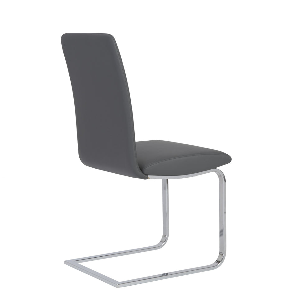 Set Of Two Mod Black And Silver Dining Chairs By Homeroots | Dining Chairs | Modishstore - 16