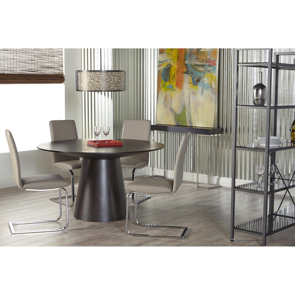 Set Of Two Mod Black And Silver Dining Chairs By Homeroots | Dining Chairs | Modishstore - 25