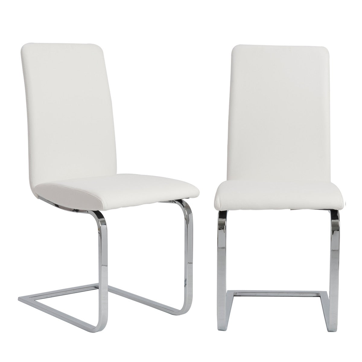 Set Of Two Mod Black And Silver Dining Chairs By Homeroots | Dining Chairs | Modishstore - 30