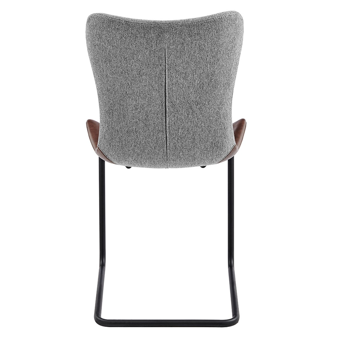 Set Of Two Gray Metro Mix Cantilever Dining Chairs By Homeroots | Dining Chairs | Modishstore - 13