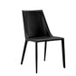 Sleek All Black Faux Leather Dining Or Side Chair By Homeroots | Dining Chairs | Modishstore - 2