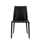 Sleek All Black Faux Leather Dining Or Side Chair By Homeroots | Dining Chairs | Modishstore - 6
