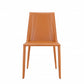 Sleek All Black Faux Leather Dining Or Side Chair By Homeroots | Dining Chairs | Modishstore - 9